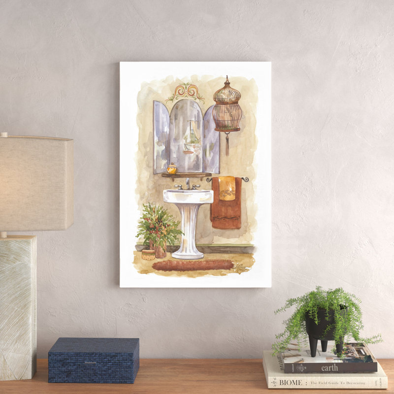 Bath In Spice I by Jerianne Van Dijk - Painting, 76cm H x 51cm W, Wrapped Canvas