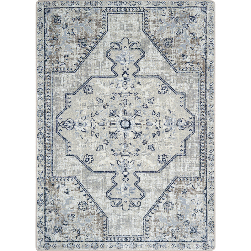 Canyon Tapestry Area Rug in Color Sandstone, Rectangle 7'8" x 10'9"