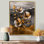 Impression sur toile Mutya Golden Pansies Copper Serenade I - Pansies
