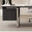 Bureau à plateau en quartz avec pieds en acier inoxydable et 3 tiroirs-2029502441