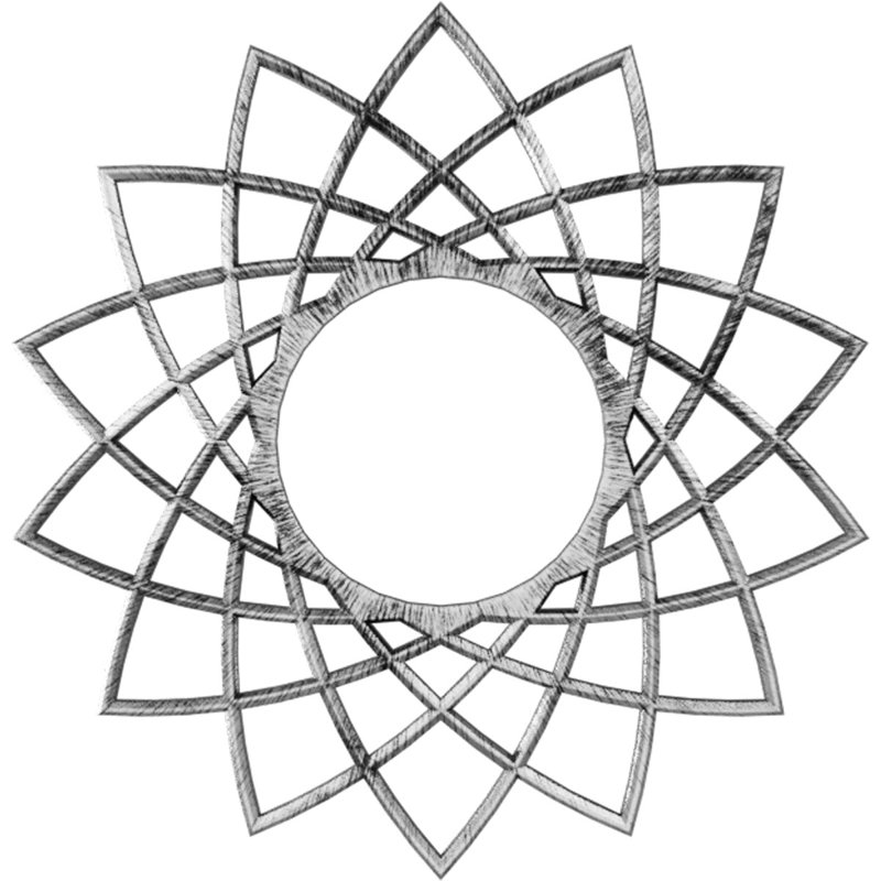 26 po x P 10 po x P 3/4 po P médaillon de plafond architectural en PVC de qualité architecturale Eleanor, Étain antique