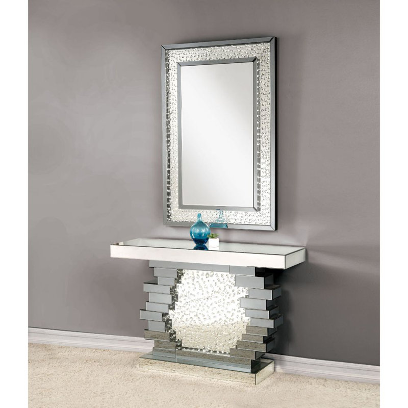 Longo 47'' Glass Console Table