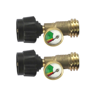Megamaster Propane Tank Gauge Level Indicator For Standard Propane Tanks, Ideal For Bbq, Grills, Camping, Outdoor Cooking (2 Pack Of 530-0074p)