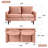 Everly Quinn Hessville Sofa 56" Velvet Round Arm Loveseat-1494189818