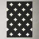 Cavan Geometric Handmade Tufted Wool Black Area Rug
