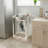 20 Inch Stainless Steel Utility Sink Free Standing Single Bowl with Faucet and Storage Shelf
