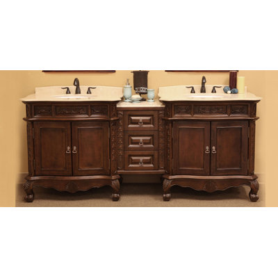 Ensemble de meuble-lavabo de salle de bain double 83 po Elbridge