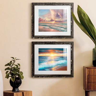 Copper Beach - ensemble de 2 peintures encadrées