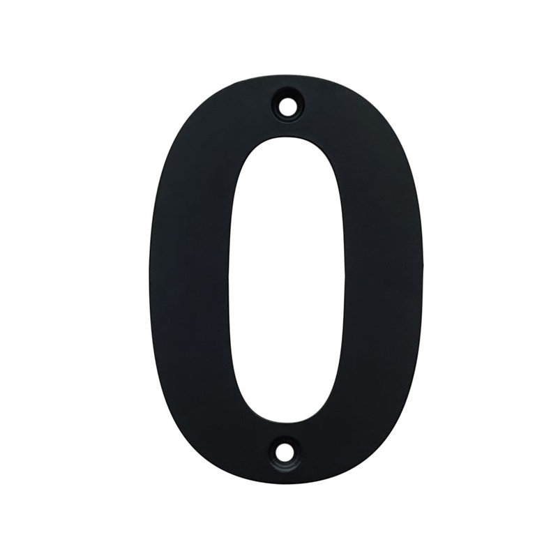 Numéro de maison en acier inoxydable H 4 po, 0 
