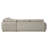 Jonina Beige Chenille Sectional Sofa w/4 Pillows