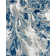 Tapis bleu abstrait Moises