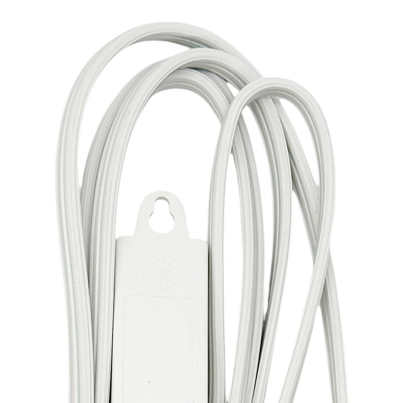 STANLEY® Cordmax Home & Office 3-Outlet Grounded Indoor Extension Cord With Low-Profile Plug, 9-Ft., White