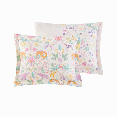 Cotton Reversible Printed Duvet Cover Set Full/Queen