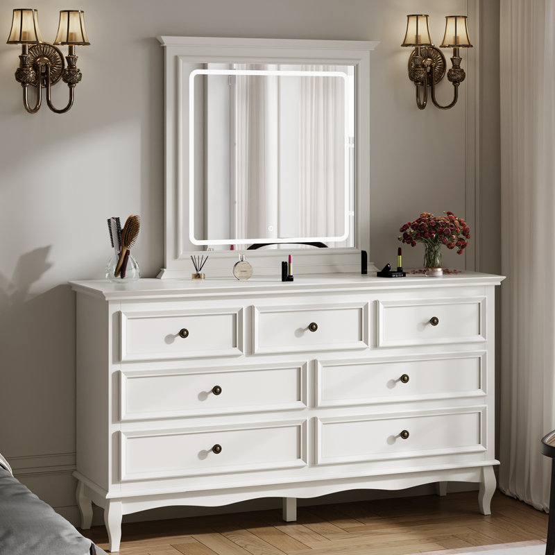 Commode 7 tiroirs avec miroir