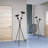 Jissel 63" Modern Black Dimmable LED Tripod Floor Lamp