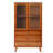 5-Tier Bamboo Storage Cabinet, 3-Drawer & Acrylic Door Sideboard with Raised Legs