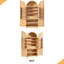 Grand garde-manger arqué de 72 po avec 8 tablettes de porte, armoires de rangement cannelées avec 3 tablettes réglables, tiroir caché, armoire de cuisine polyvalente-281185309