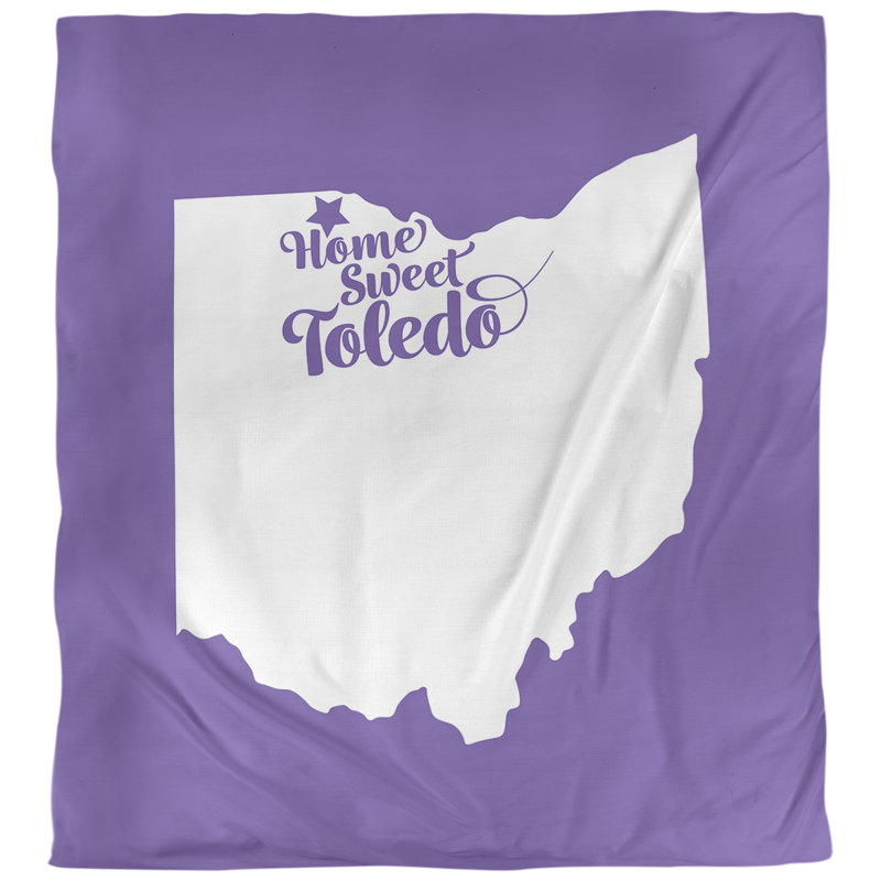 Housse de couette simple ohio toledo, Microfibre, Mauve