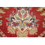 Tapis oriental rouge à motif géométrique Kazak 8 x 10