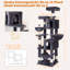 LIKISAK 180CM H Cat Tree, Large Cat Approprite, With Sisal Rope, Over 6 Levels-128553610