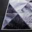 Tapis géométrique en polyester tissé à la machine gris clair / gris foncé-2082970846