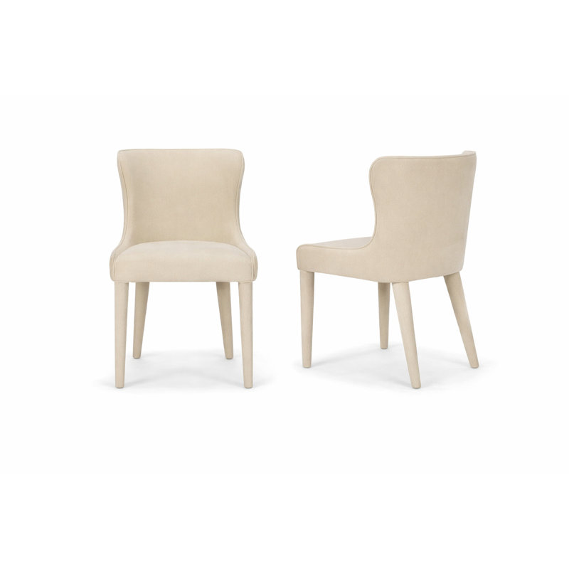 Anderson Slope Cream Chenille Dining Chair, Cream 