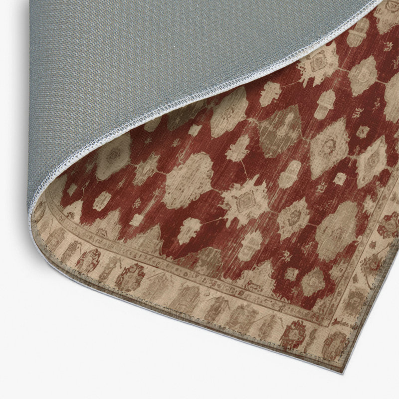 Tapis intérieur et extérieur brun Overdyed, Rectangulaire 2 pi x 3 pi