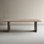 Modern simple rectangular solid wood slate tabletop