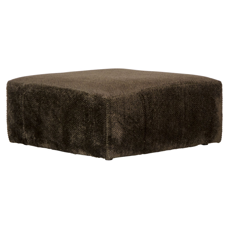 Repose-pieds carré large de 51 po Blain, Brun