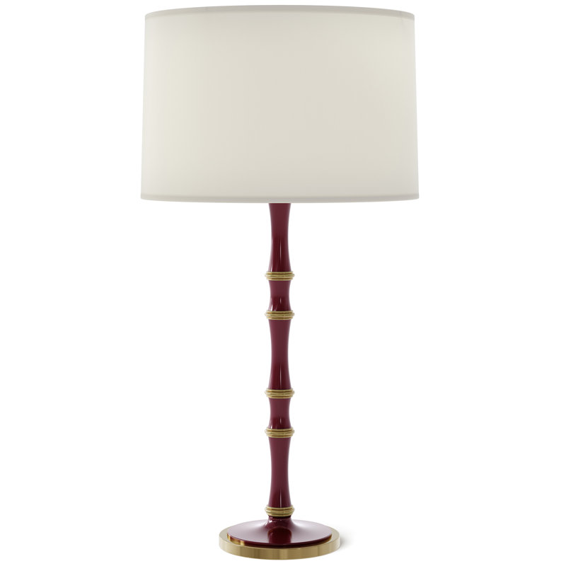 Kane Table Lamp, Celadon, Polished Nickel, Celadon
