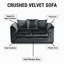 2 Seater Velvet Sofa-15956920