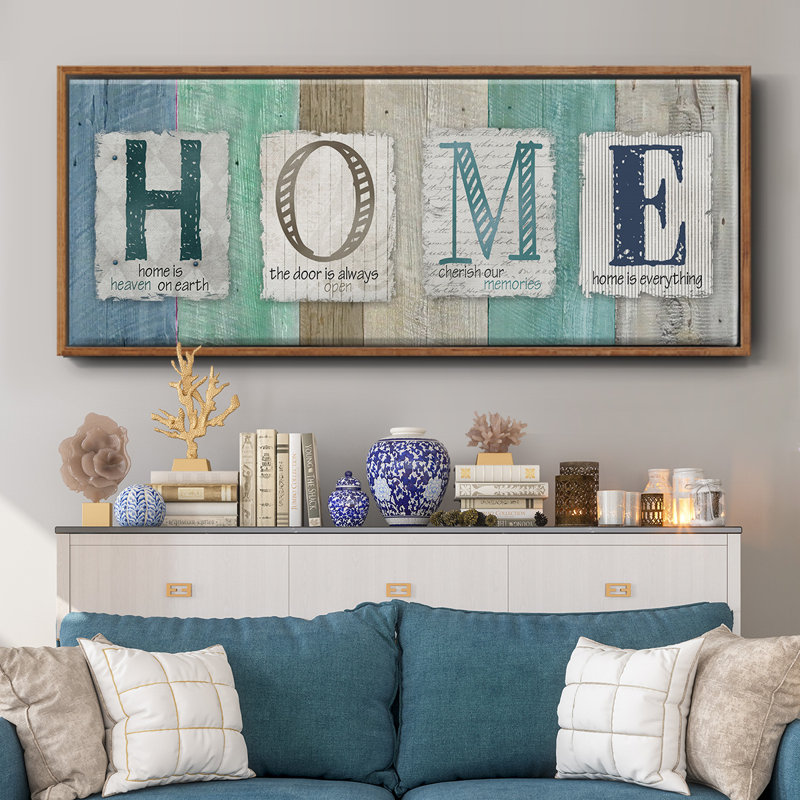 Home- Framed Canvas