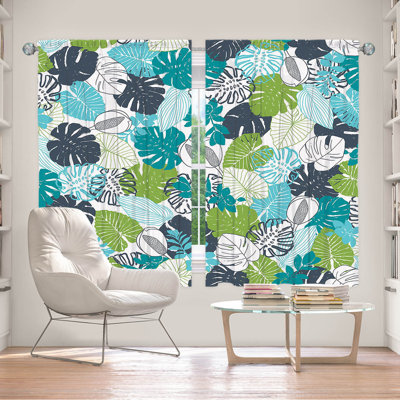 Paire de rideaux obscurcissant en polyester Falynn