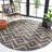 Furman Kilim Geometric Hand-Loomed Natural/Charcoal Area Rug-356568253