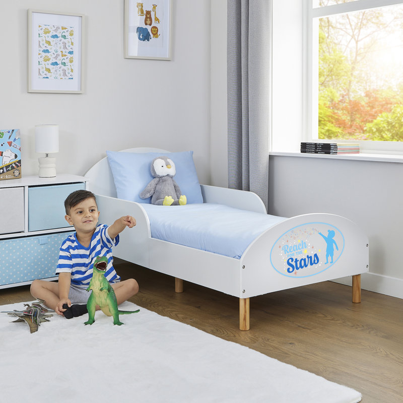 Kids White Toddler Bed – Reach For The Stars