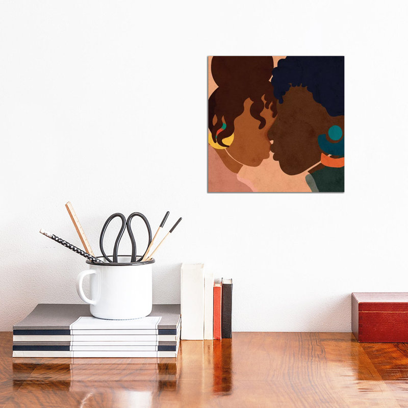 «Close» par Reyna Noriega - reproduction imprimée, Toile tendue, H 12 po x l 12 po x P 0,75 po, Pas de tapis