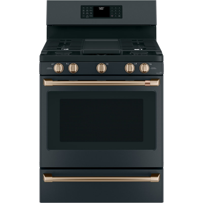 Freestanding Gas Range Handle Kit, Brushed Bronze