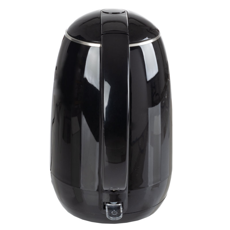 Black Stainless Steel 1.8L Electric Kettle with Auto-Off