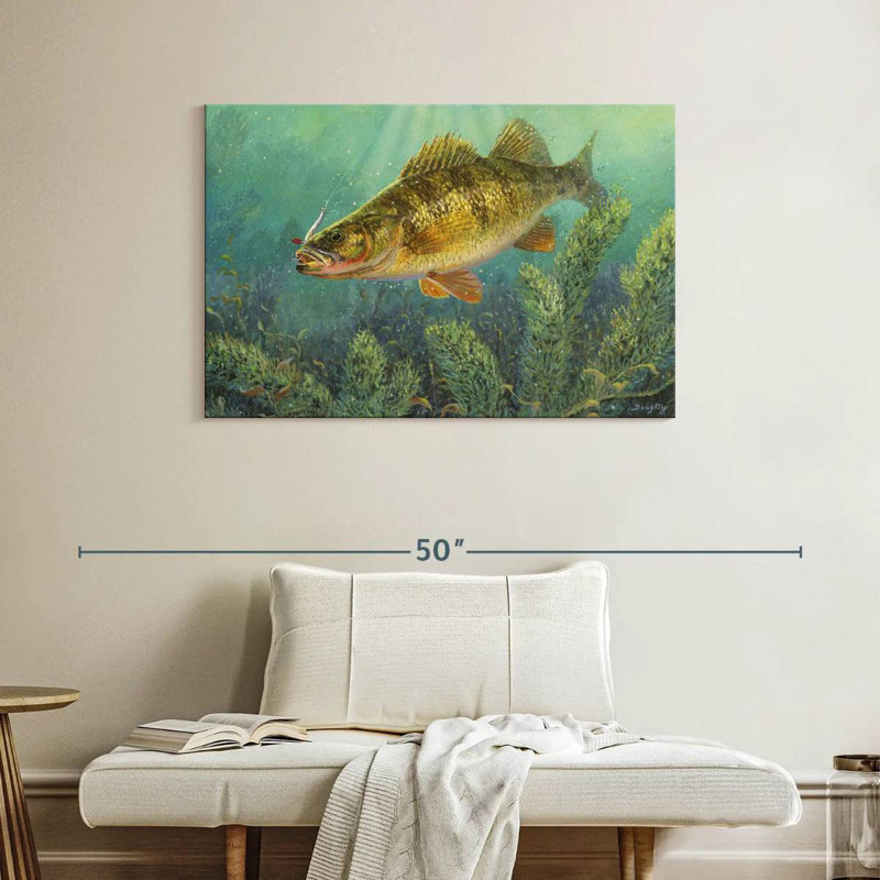 Poisson perchoir Brampt, H 26 po x l 39 po