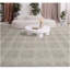 Tapis argenté et crème noué à la main de haute qualité