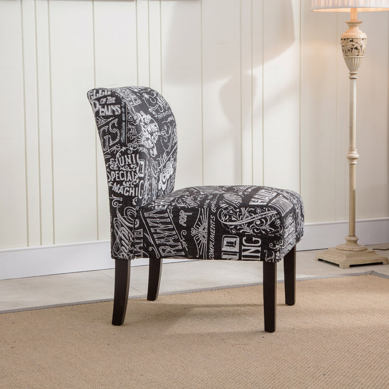 Armless Contemporary Accent Basic Accent Chair