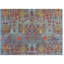 Tapis bleu unique de 9 pi x 11 pi 11 po