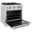 ZLINE Autograph 30" Classic Dual Fuel Range w/ 4 Burners & Matte Black Accents-407536808