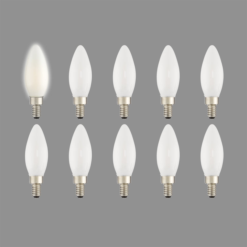 Ampoule à DEL à intensité variable B10 blanc chaud E12 / candélabre Mc10 de 4 watts (équivalent à 25 watts) Mcswain