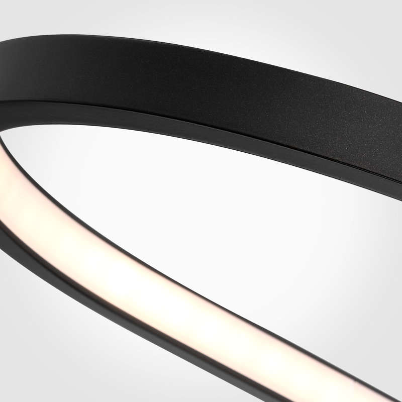Luminaire suspendu ovale linéaire à DEL Irene, Bronze