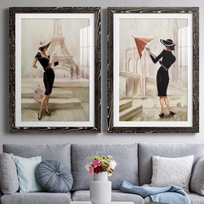 «Love, from Paris», ensemble de 2 peintures