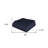 King Navy Blue Cotton Woven Chevron Blanket