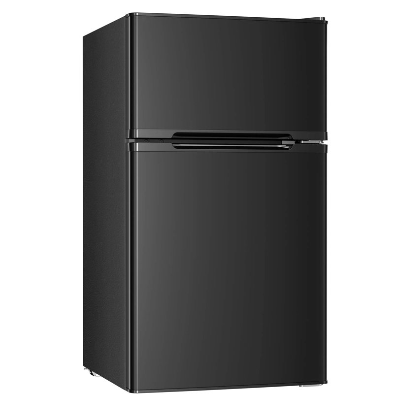 Mini Refrigerator 3.2cu.ft Compact Fridge 2-double Doors With A Freezer Low Noise Defrost Storage Of Beverages Vegetables And Fruits For Home Office Dorm