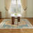 Dining Set Mid-Century Modern Wooden Table & Upholstered Chair Set For Home, Kitchen, Dining Room-1109171714-1109077636