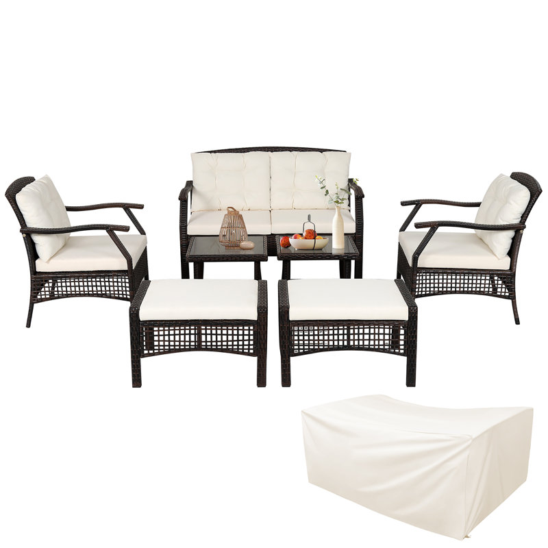 4 - Person Patio Conversation Set with Cushions